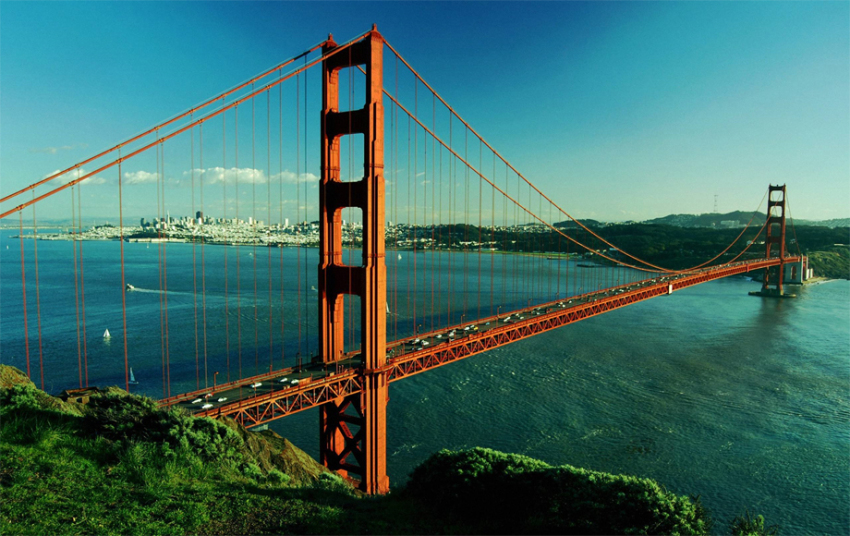 旧金山金门大桥30分钟水上飞机体验之旅